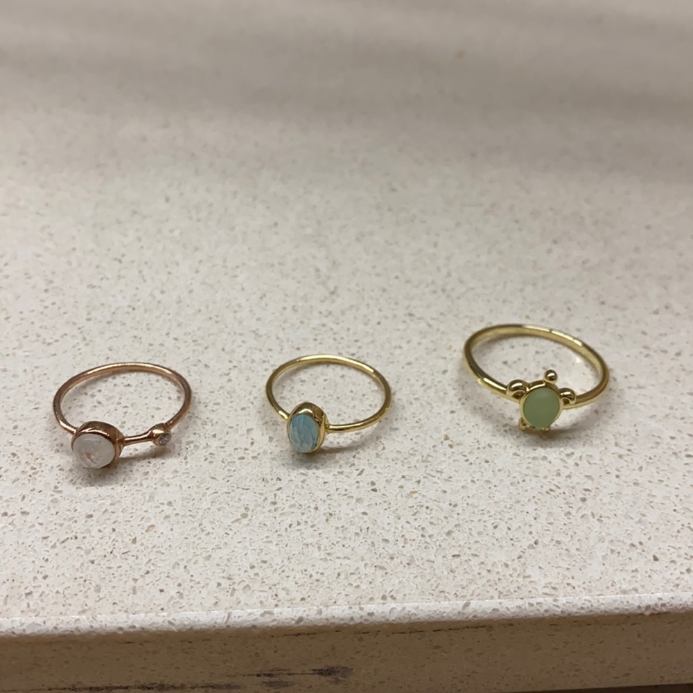 Sterling Silver Pura Vida Rings Bundle
